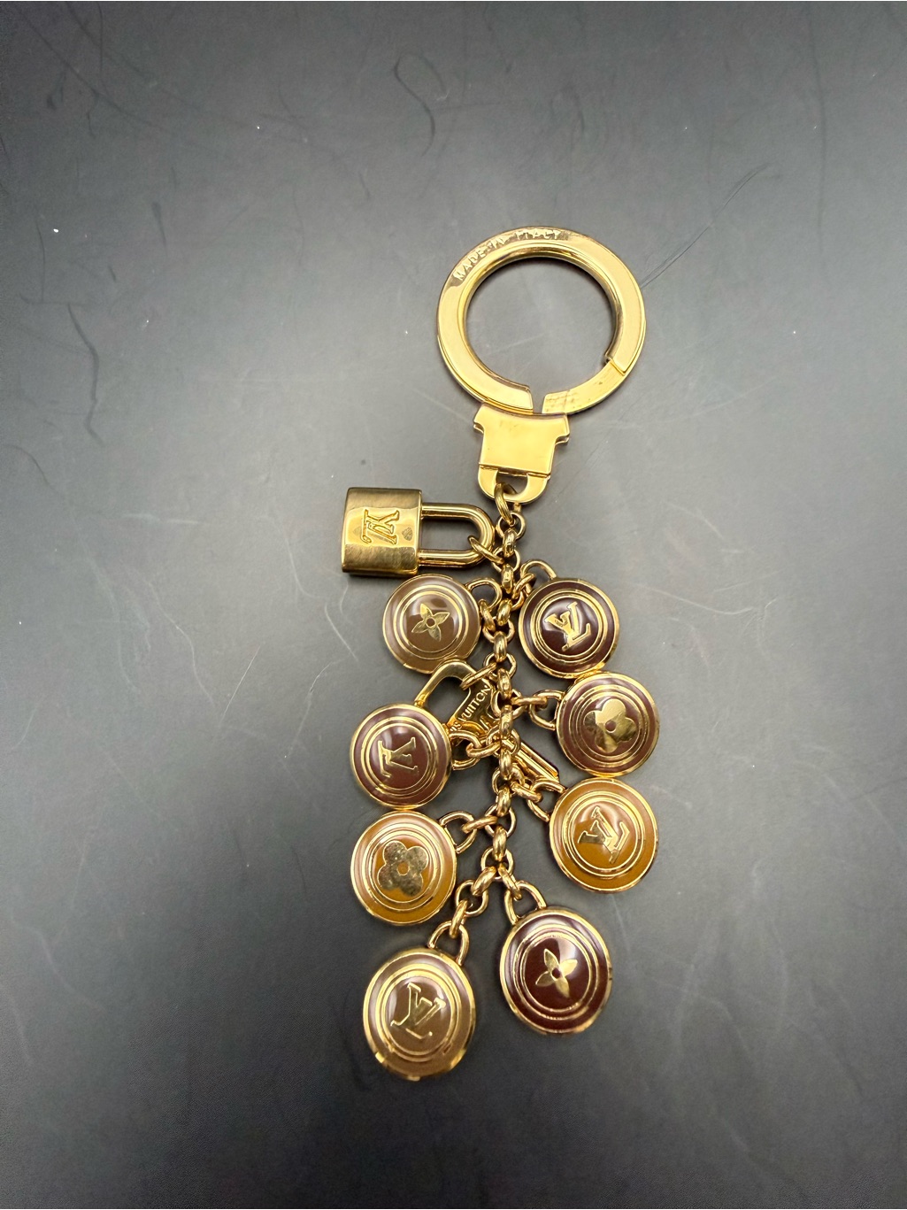 Louis Vuitton Porte-Cles Pastille Logo Bag & Charm Key Holder